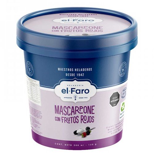 Helado El Faro Mascarpone Frutos Rojos 200Ml