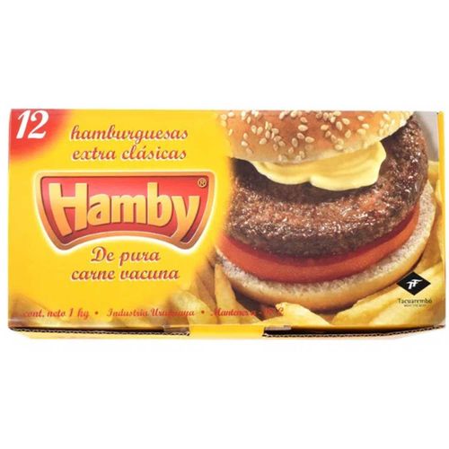 Hamburguesas Hamby Lleve 12 Pague 10 1Kg