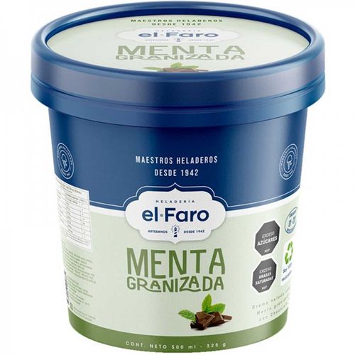 Helado El Faro Menta Granizada 500Ml