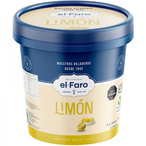 Helado El Faro Limon 500Ml