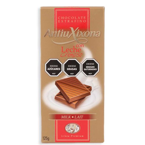 Chocolate Antiu Xixona Leche Crema 125Gr