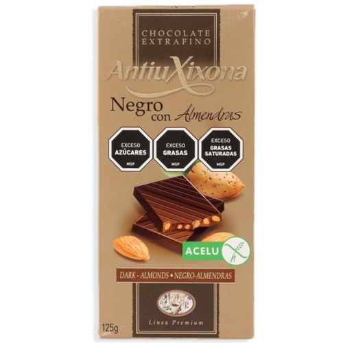 Chocolate Antiu Xixona Almendras 125Gr