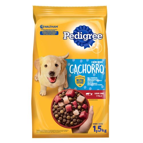 ALIMENTO PEDIGREE CACHORRO CARNE Y POLLO 1.5KG