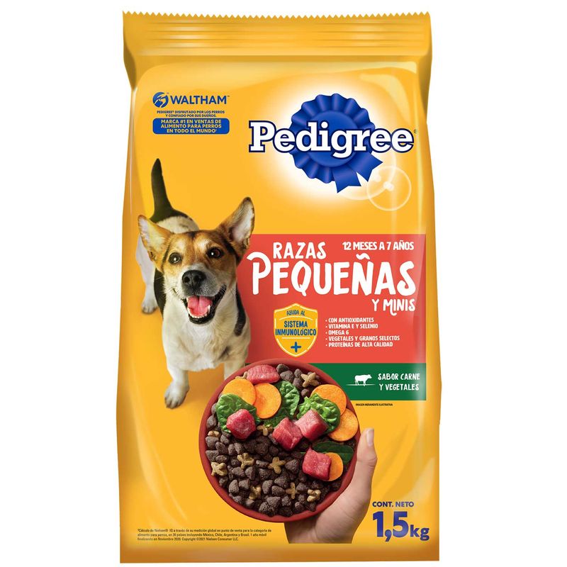 Alimento Pedigree Razas PequeÑas 1 5kg El Dorado