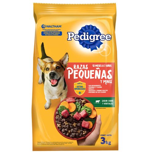 ALIMENTO PEDIGREE RAZAS PEQUEÑAS 3KG