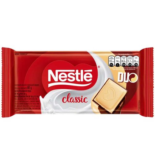Chocolate Nestle Tableta Classic Duo 80Gr