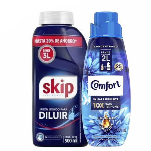 Jabon Skip 500Ml +Comfort Cuidado Essencial