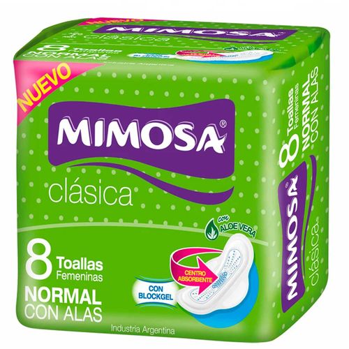 Toalla Femenina Mimosa Clasica Con Alas 8 Un Super Absorbent