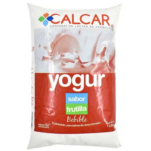 Yogur Calcar Bebible Frutilla 1Lt