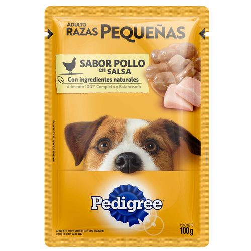 ALIMENTO HUMEDO PEDIGREE RAZAS PEQUEÑAS POLLO 100GR