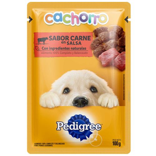 ALIMENTO HUMEDO PEDIGREE CACHORRO CARNE 85GR