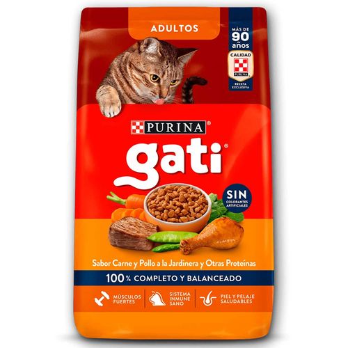 ALIMENTO GATI CARNE Y POLLO A LA JARDINERA 1KG