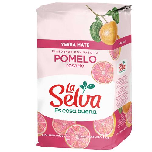 YERBA LA SELVA SABORIZADA POMELO 1KG