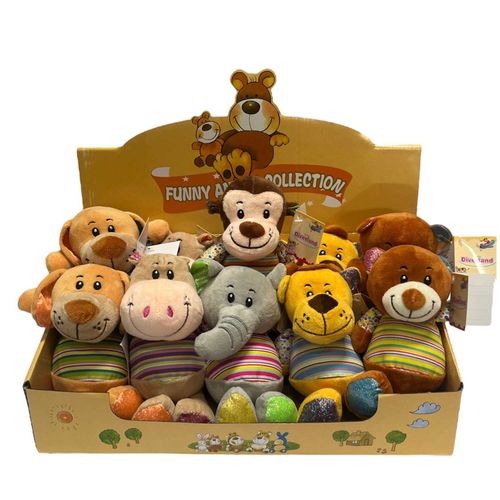 PELUCHE DIVERLAND 1176 ANIMALITOS 14CM C/T-SHIRT