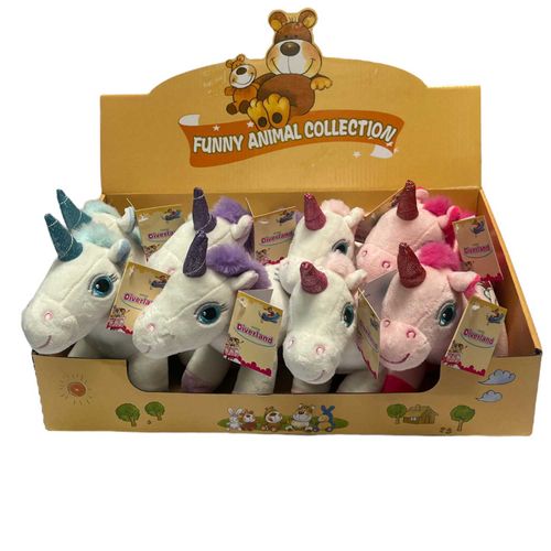 PELUCHE DIVERLAND 9163 UNICORNIO 17CM VARIOS COLORES