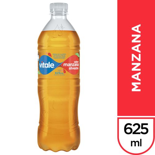 Agua Vitale Saborizada Sin Azúcar Botella 625Cc Manzana Silv