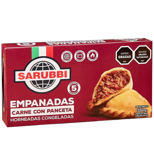 Empanadas Sarubi Carne Y Panceta 350Gr 5Un