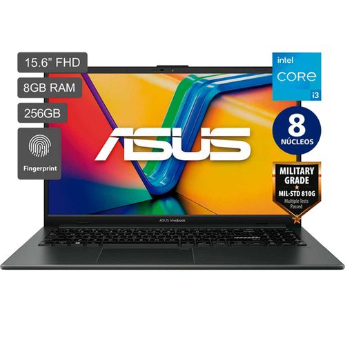 Notebook Asus Vivobook E1504GA I3 -  8 GB -  256 GB - 15.6"