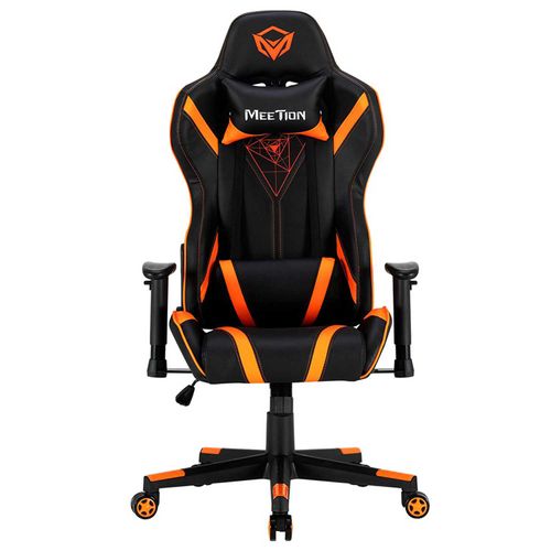 Silla Meetion Mtchr15 Naranja Y Negra Gamer