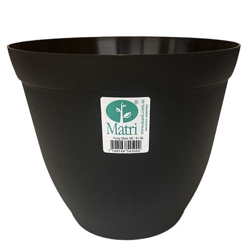 Maceta Finny Negra 24Cm