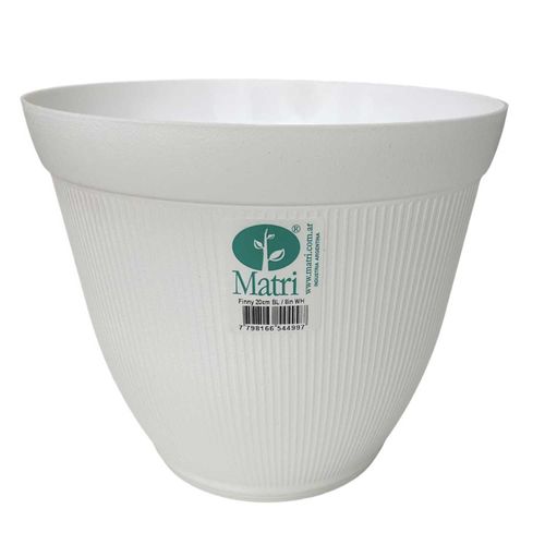Maceta Finny Blanca 20Cm
