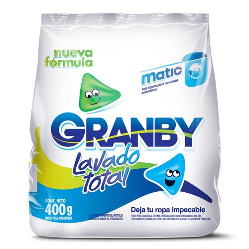 Jabon En Polvo Granby Matic 400Gr