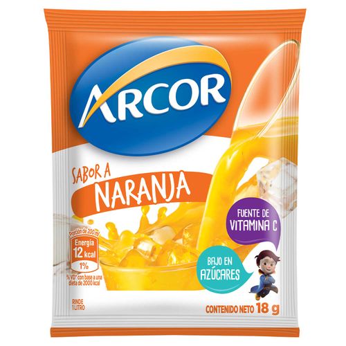 Jugo Arcor En Polvo Naranja 18 g