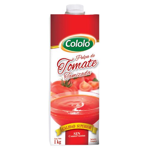Pulpa De Tomate Cololo Tamizada Tetra 1030Gr .