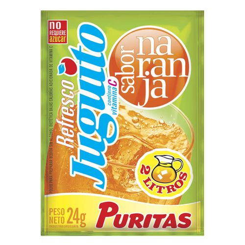 Jugo Juguito Polvo Naranja 24Gr