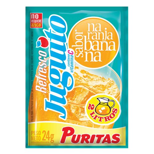 Jugo Juguito Polvo Naranja/Banana 24Gr