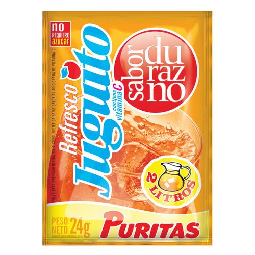 Jugo Juguito Polvo Durazno 24Gr