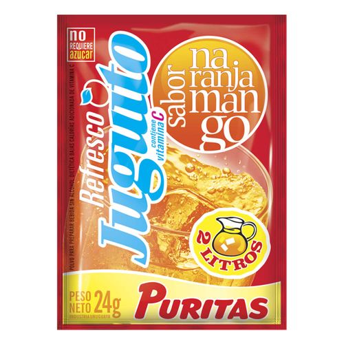 Jugo Juguito Polvo Naranja Mango 24Gr