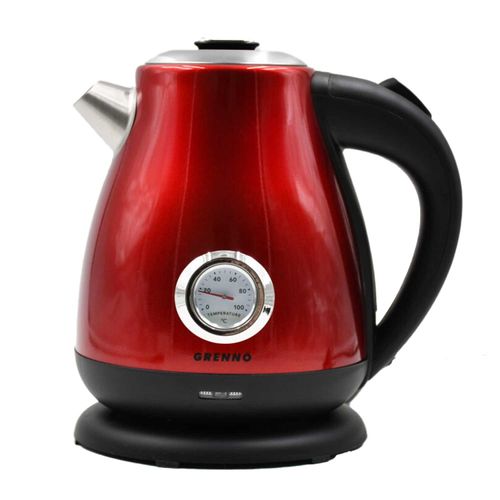 JARRA GRENNO B1782 C/TERMOMETRO INOX 1.7LT ROJA