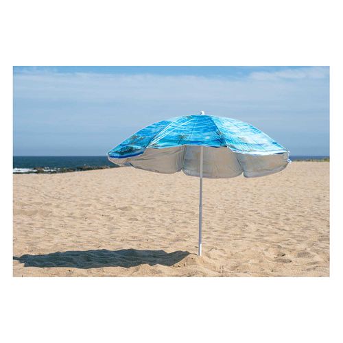 Sombrilla De Playa Polyester Con Varilla De Hierro 85 cm