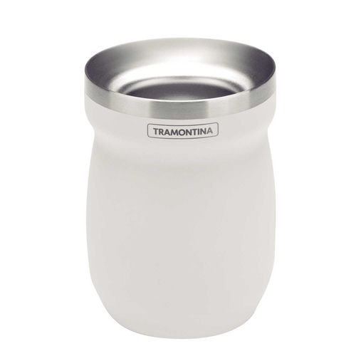 MATE TRAMONTINA BLANCO ACERO