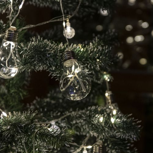 Luz Led 10 Lámparas Blancas - 70 Puntos Led