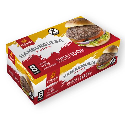 HAMBURGUESA EL DORADO 8UN/668GR