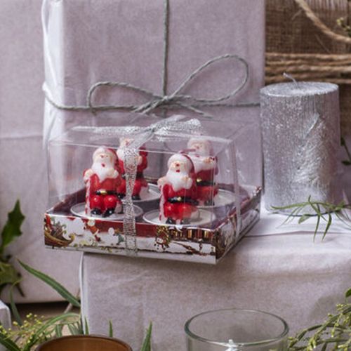 SETX4 VELAS NAVIDEÑAS SURTIDAS 3.8*3.8