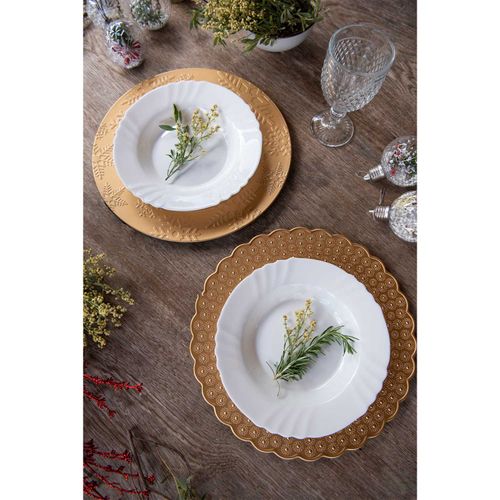 PLATO SITIO PP DORADO 33CM