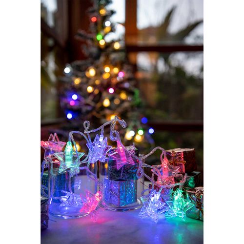 LUZ ESTRELLA C/PINZA MULTICOLOR 10 LUCES - 2.8MTS