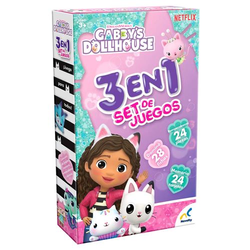 JUEGO NOVELTY JCA4071 GABBY DOLLHOUSE 3EN 1