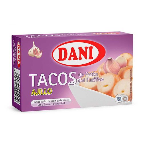 Tacos Dani De Potón Del Pacífico Al Ajillo 106Gr