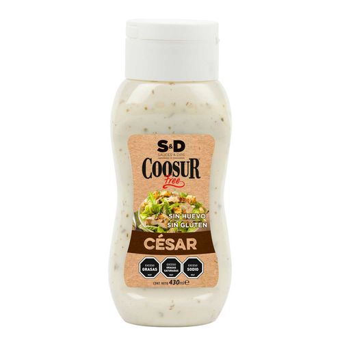 Salsa Coosur Cesar Botella 430Gr Sin Huevo Y Sin Gluten