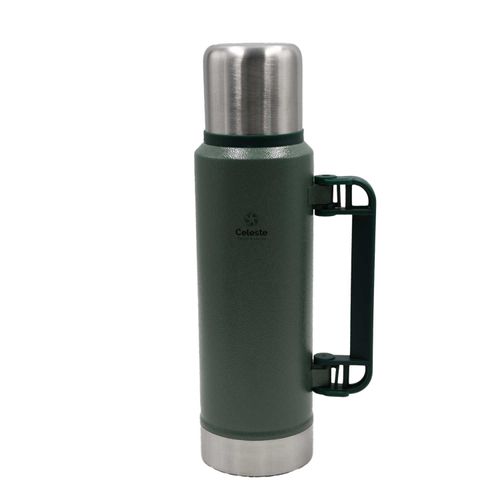 Termo Celeste Mvf005-1 Verde Acero Inoxidable 1300Ml Con Asa