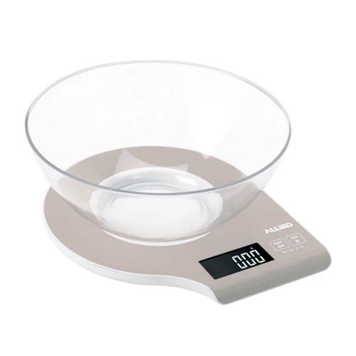 BALANZA ALLIED AL-KS06 GRIS Y BLANCA 5KG DE COCINA