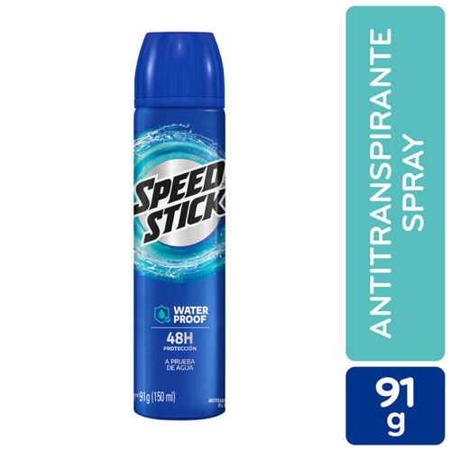 Desodorante Speed Stick Hombre Waterproof Aerosol 91G 24/7