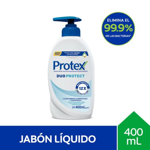 Jabon Protex Liquido Due Protect Pump Plastico 400Ml