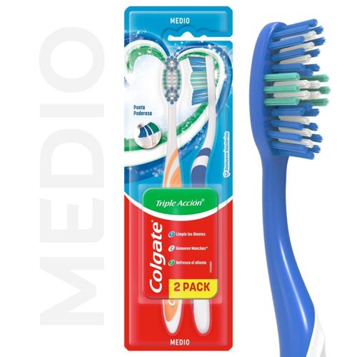 Cepillo Dental Colgate Triple Accion 2X1Un