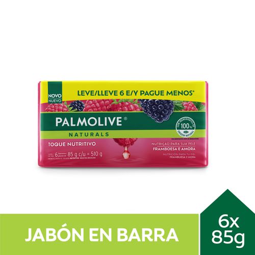 Jabon De Tocador Palmolive Naturals Framboesa E Turmalina 6U