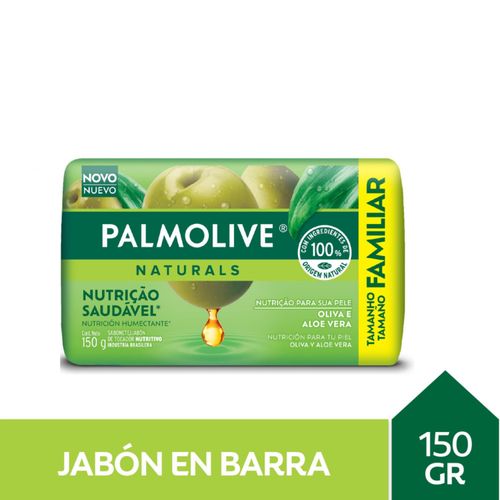 Jabon De Tocador Palmolive Naturals Aloe Con Oliva 150Gr